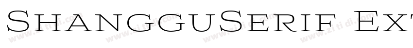 ShangguSerif ExtraLi字体转换